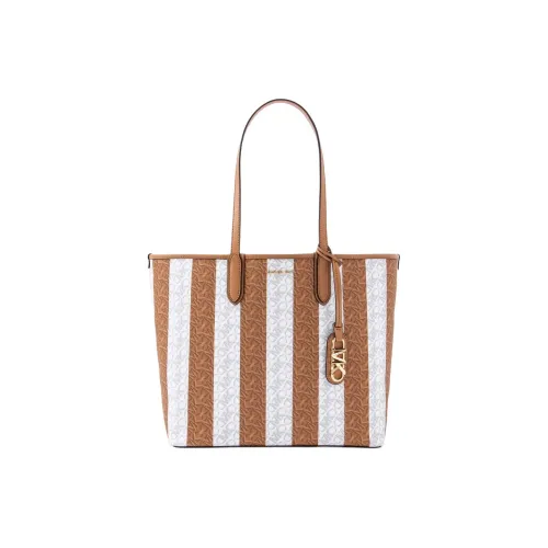 MICHAEL KORS Coated Canvas Tote Bag Shopping Bag Handbag Shoulder Bag Women's Light Heather Brown Multicolor