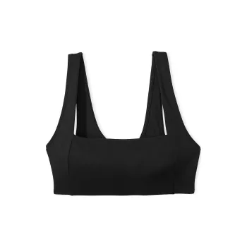 Victoria's Secret PINK ULTIMATE SQUARENECK SPORTS BRA/Pure Black Bra Women's Pure Black