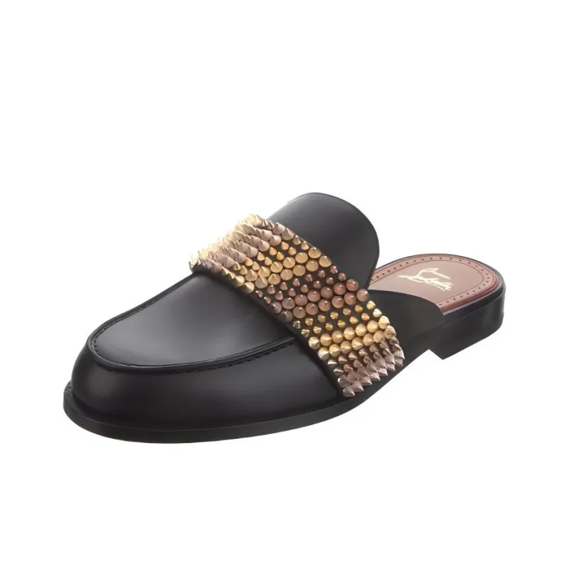 CL Closed Toe Slippers Men's Black-1