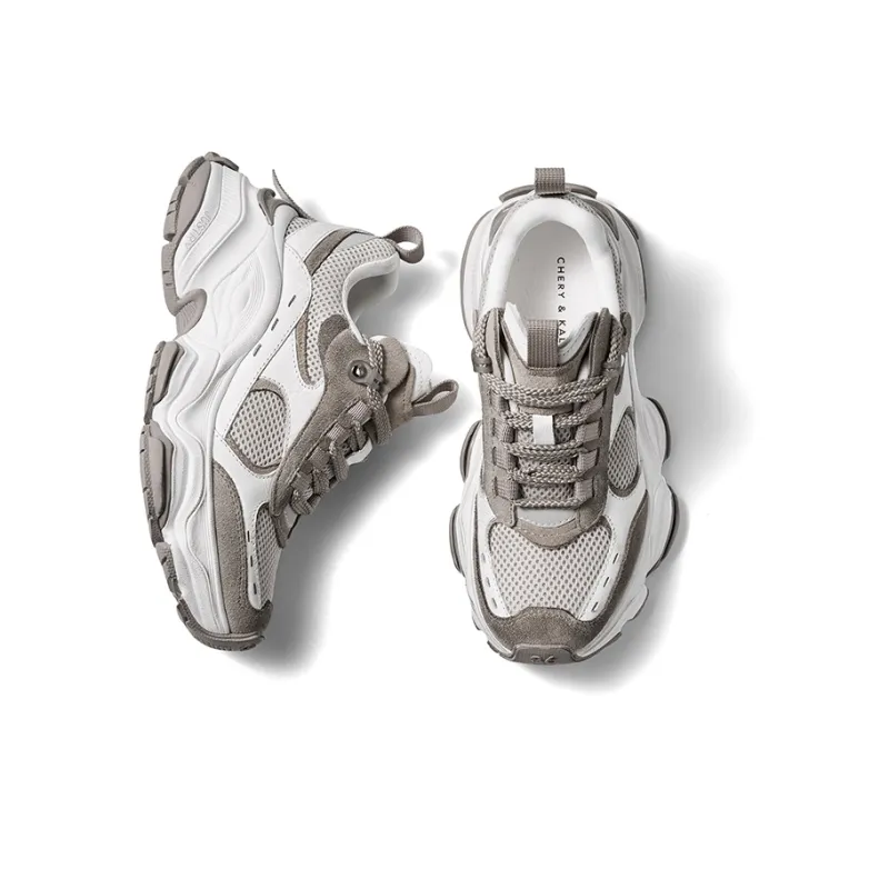 CHERYKALLY Wear-Resistant Coverage Low-Top Chunky Sneakers Women's-2
