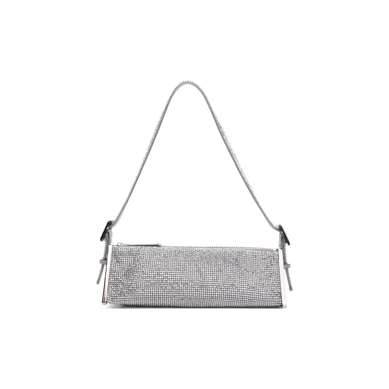 BENEDETTA BRUZZICHES Crystal Diamond, Rhinestone Handbag, Shoulder Bag Women's Silver-0