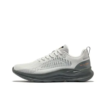 Erke Cushioned Wear Resistant Breathable Low Top Running Shoes Men's Cloud Gray Steel Gray