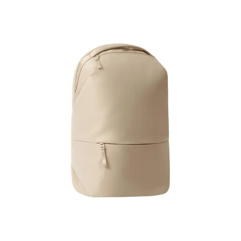 MI Polyester Backpack Medium Size Unisex Elegant Gray Green/Simple Rock Black/Light Khaki-6