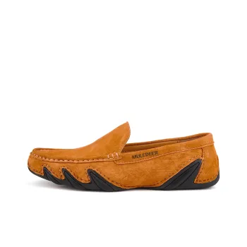 Black tailed Deer Gommino Loafers Men's