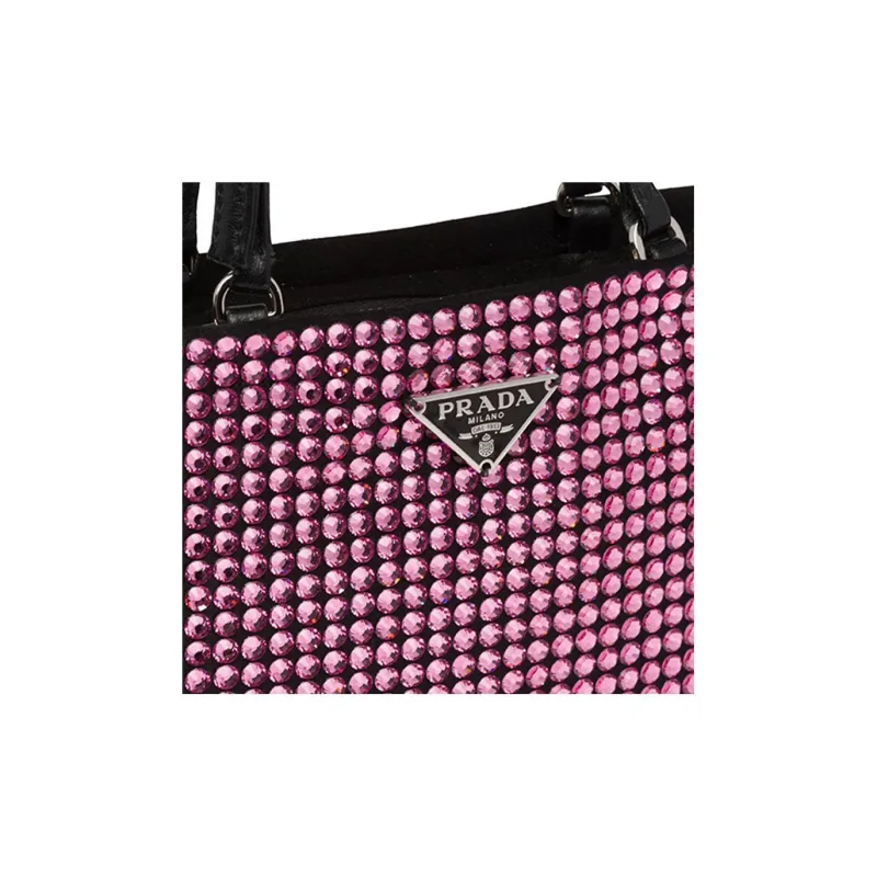 PRADA Nylon Handbag Regular Women's Pink-7