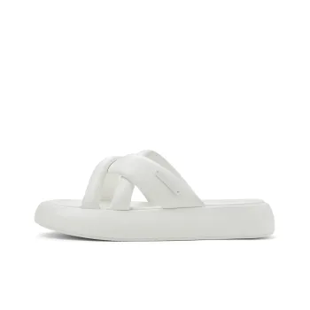 CHARLES&KEITH Composite Sole Slide Slippers 3.5cm Women's White/Black/Butter/Dark Denim Blue