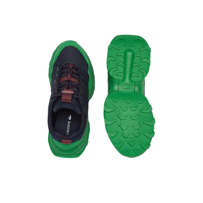 LACOSTE Low Top Casual Shoes Women's Black Green-4