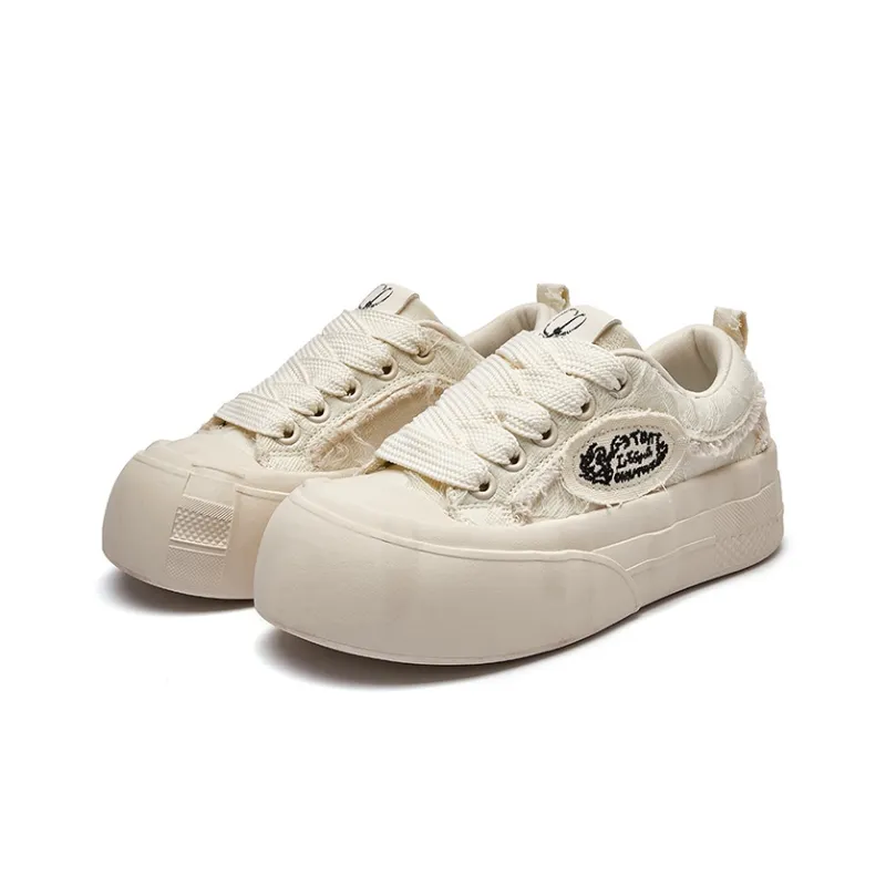 La Chapelle Height Increasing Breathable Low-Top Canvas Shoes Women's-13
