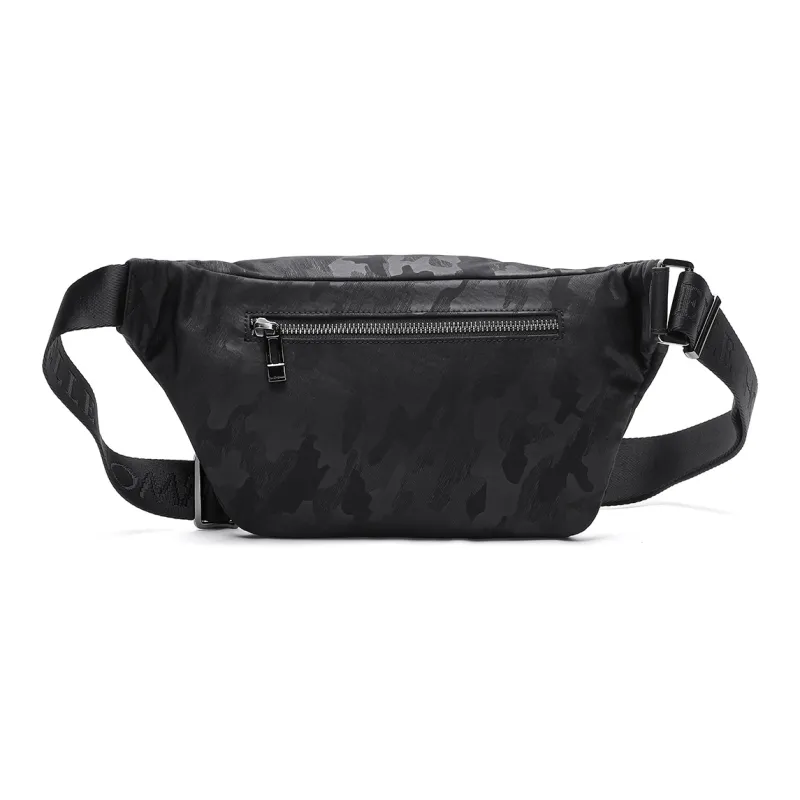 ELLE HOMME Fabric Sling Bag Trumpets Men's Black-4