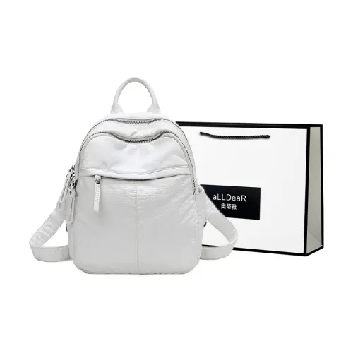 ALLDeaR Backpacks White+Shopping Bag