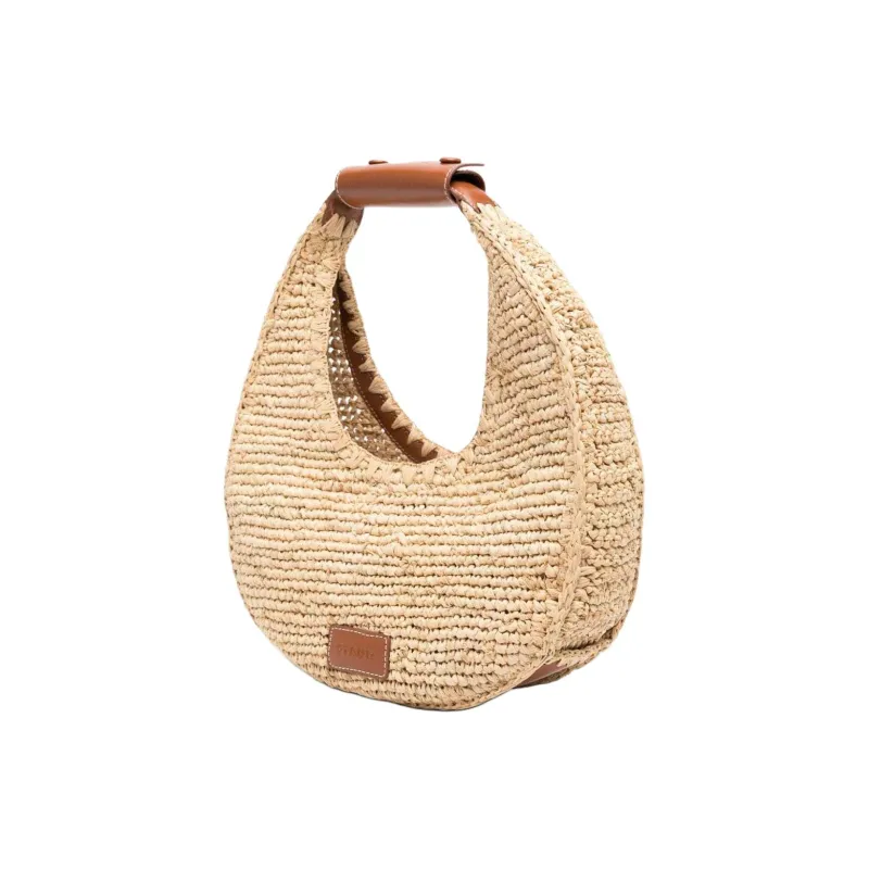 Staud Moon Raffia Tote Bag-1