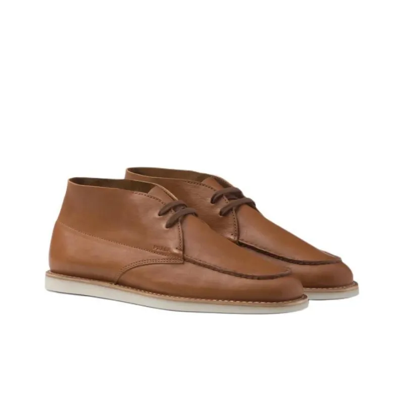 PRADA Chukka Nappa Leather Boots-1