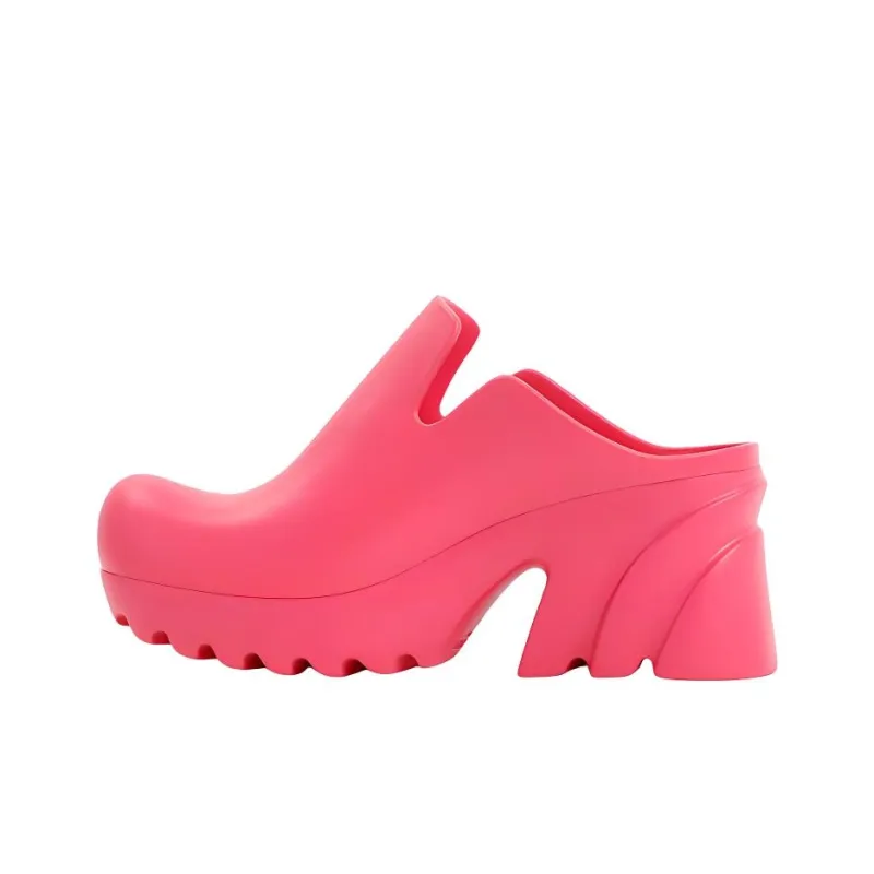 Bottega Veneta Rubber Flash Mules Cranberry Women's-0