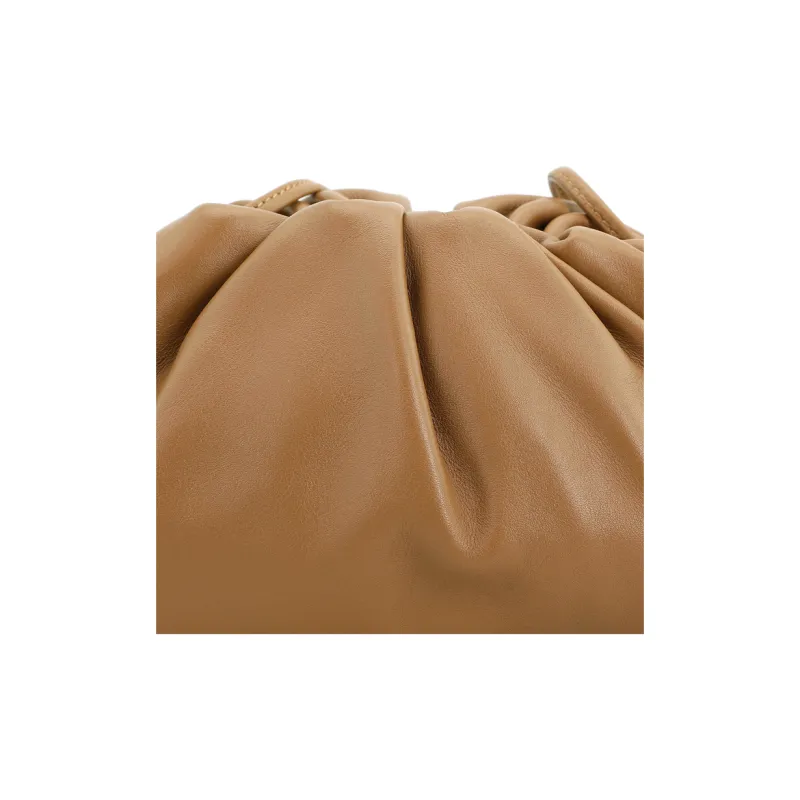 Bottega Veneta POUCH Cloud Bag Cow Leather One Shoulder Crossbody Clutch Mini Women's Teak-7