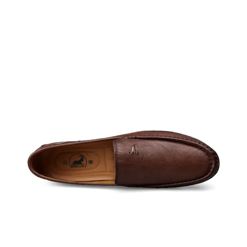 BECK Dress Shoes Men Low Top Brown, Black-14