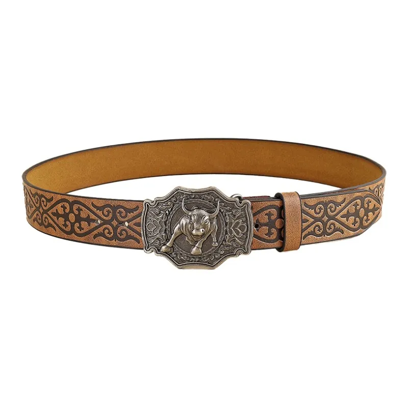 JONNY MOORE PU Leather Belts Men's 3.5ccm-4