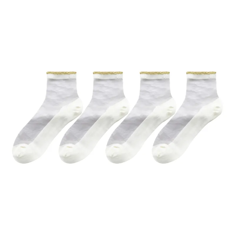 XXLLG Mid Calf Socks Women's 4 Pack-12