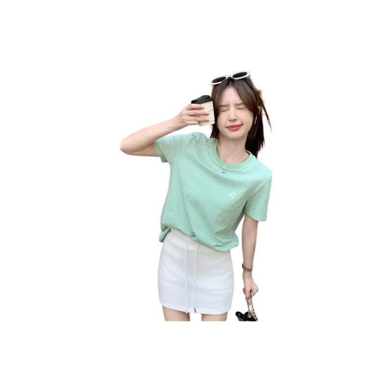 Tonlion T Shirt Women's Mint Green-1