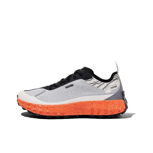 NORDA 001 Running Shoes Men Low-Top Gray/Orange