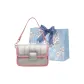 Silver & Pink+Shopping Bag