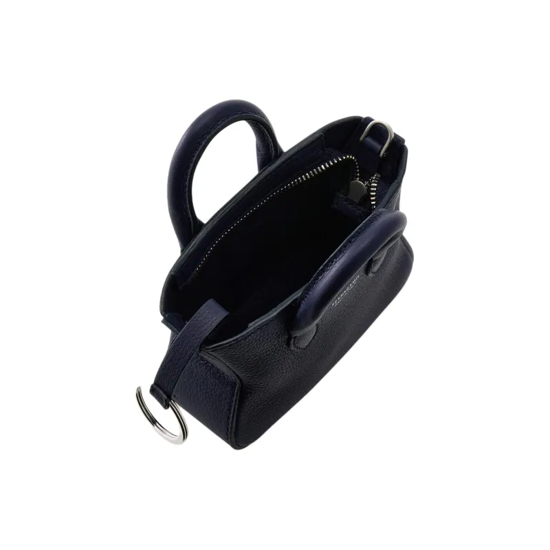FERRAGAMO Calfskin Tote Charm Bag Merchandise Mini Men's Midnight Blue-3