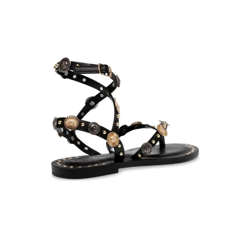 STEVE MADDEN Strap Sandals 0.8cm Women's Black-3