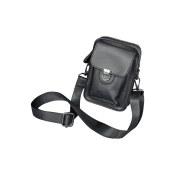 HAWA Artificial Leather Shoulder Bag Crossbody Bag Small Square Bag Men's Black/Coffee