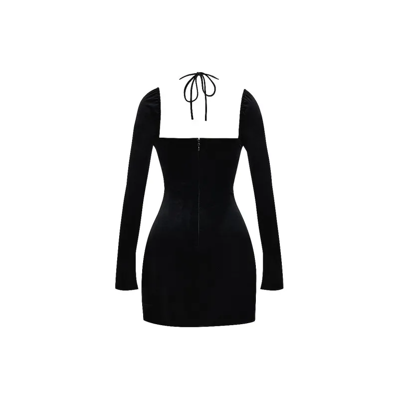 HOUSE OF CB BABYDOLL Long-Sleeved Dresses Women's BLACK/Black-1