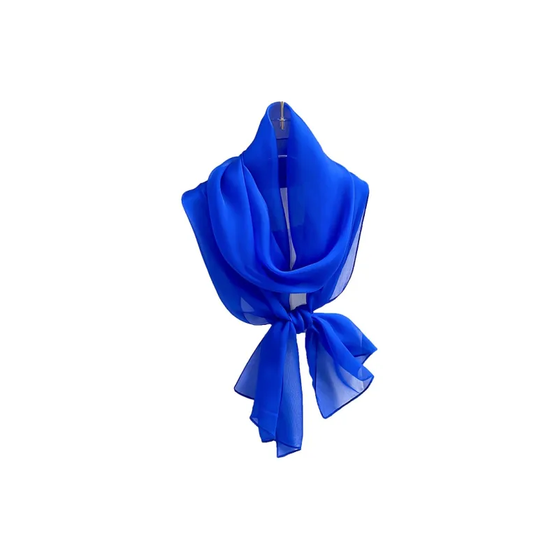 Hang Silk Road Mulberry Silk Silk Scarves Women's White-13
