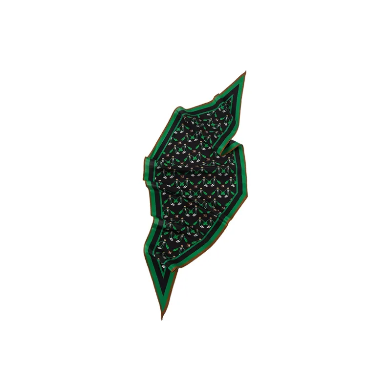 Hang Silk Road Mulberry Silk Silk Scarves Women's White-5