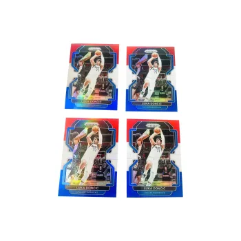 PANINI Luka Doncic 21 22 Mavericks Prizm Tricolor Fold 4 Pack Combination Star Card Product Access Sports Cards 4 Pcs