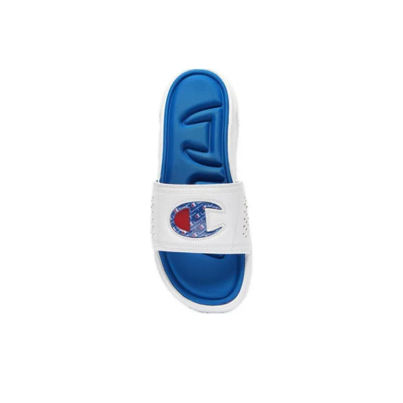 Champion Slide Slippers Men's White Blue-2