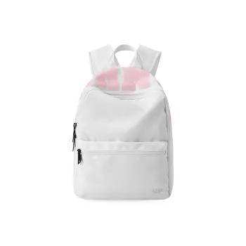 TURN UP Polyester Backpacks Regular Unisex White