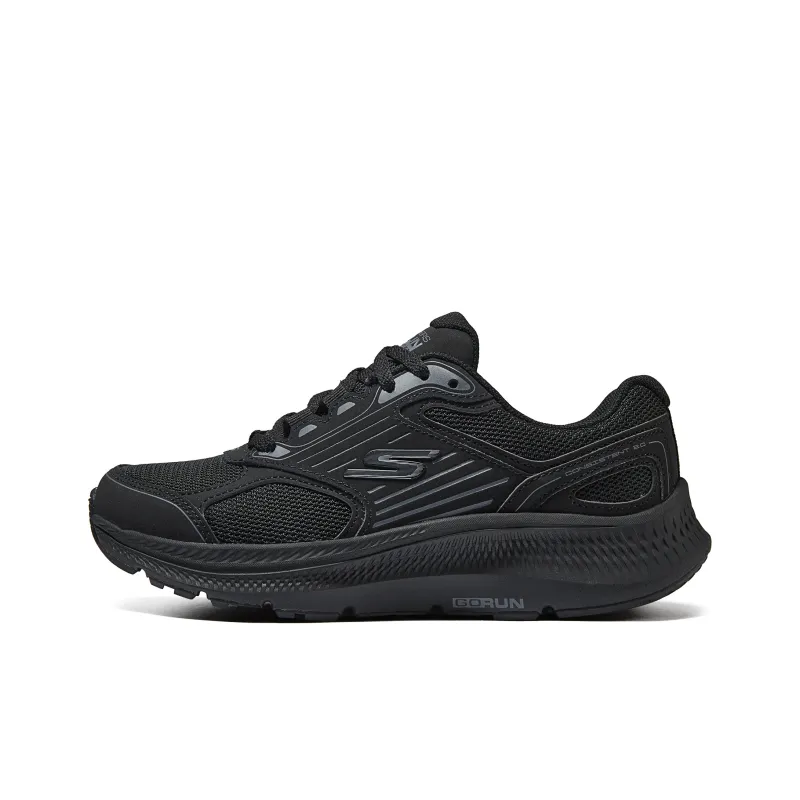 Skechers Cushioning Wear Resistant Low Top Running Shoes Women's All Black-0