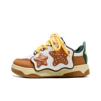 OAOQ Wear-resistant And Lightweight Low-Top Casual Shoes Women's French Fries Burger