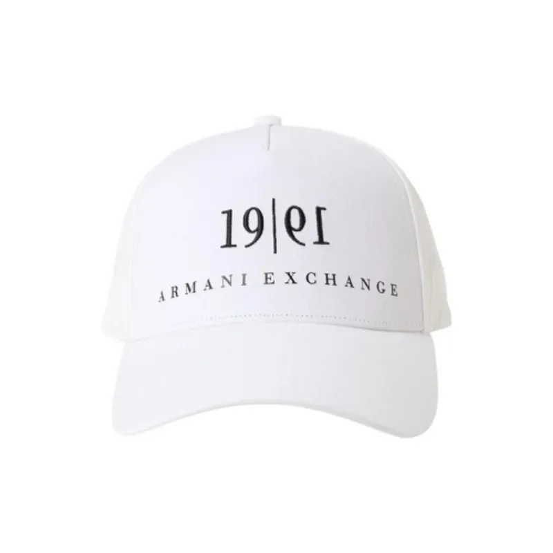 ARMANI EXCHANGEAE Polyester Baseball Caps Unisex White-1