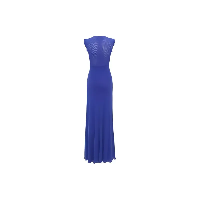 DVF Diane Von Furstenberg Sleeveless Dress Women's Blue-1