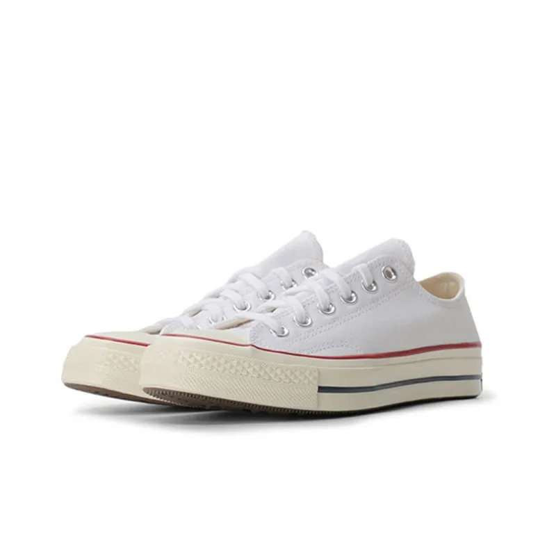 Converse 1970s Canvas Shoes Unisex Low Top White Black Red-1