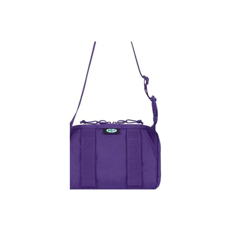 Supreme Nylon Fabric Shoulder Bag, Crossbody Bag Unisex Purple-3