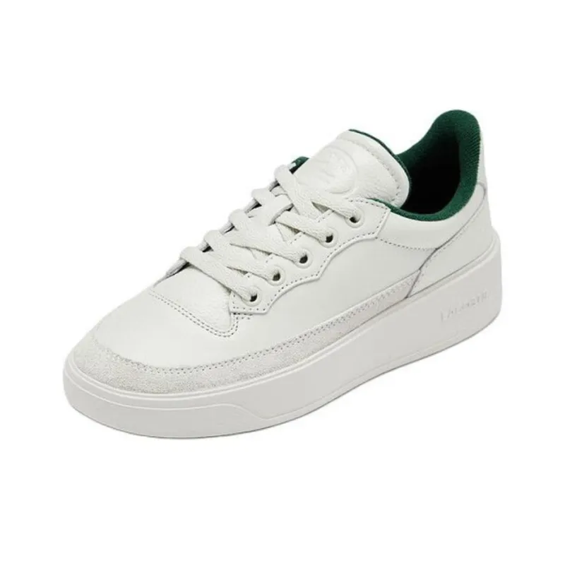 LACOSTE Low Top Skateboard Shoes Women's Ecru-1