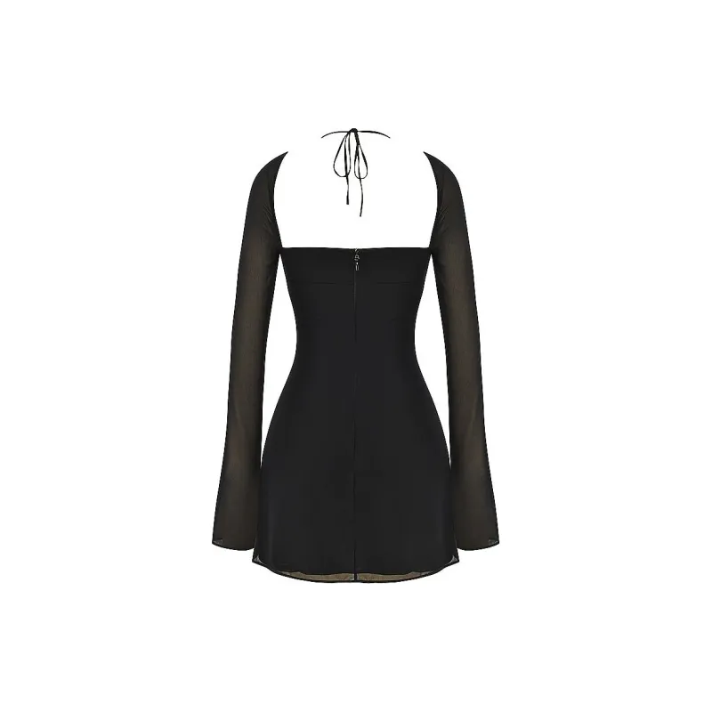 HOUSE OF CB BABYDOLL Long Sleeved Dresses Women's BLACK/Black-6