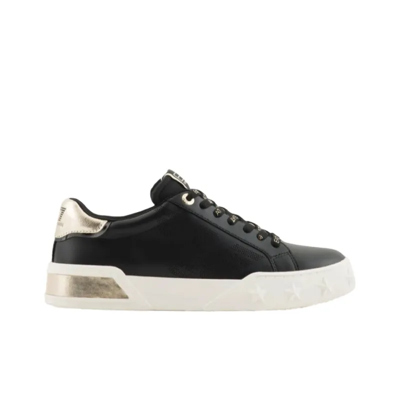 EMPORIO ARMANI Low Top Skateboard Shoes Men's Black-1