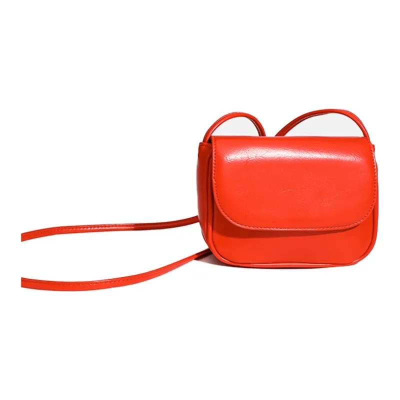 HAWA Artificial Leather Shoulder Bag Crossbody Bag Small Square Bag Regular Women's Red/Black/Silver/White-3