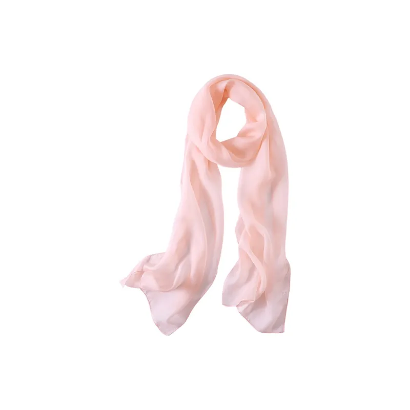 Hang Silk Road Mulberry Silk Silk Scarves Women's White-15