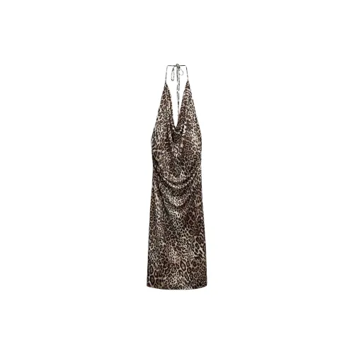 ZARA Slip Dresses Women's Leopard