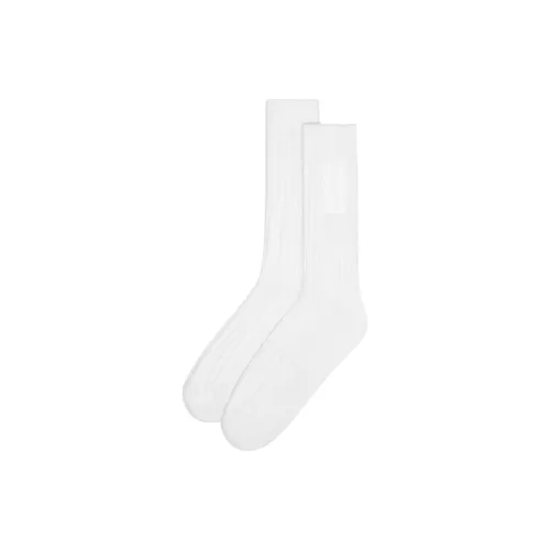 VERSACE SS24 Mid Calf Socks Men's 1 Pack White