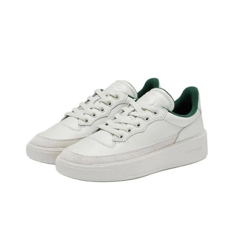 LACOSTE Low Top Skateboard Shoes Women's Ecru-2