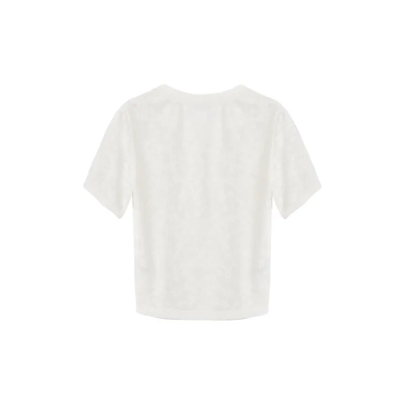 XIANGYING T Shirt Women's Beige-1