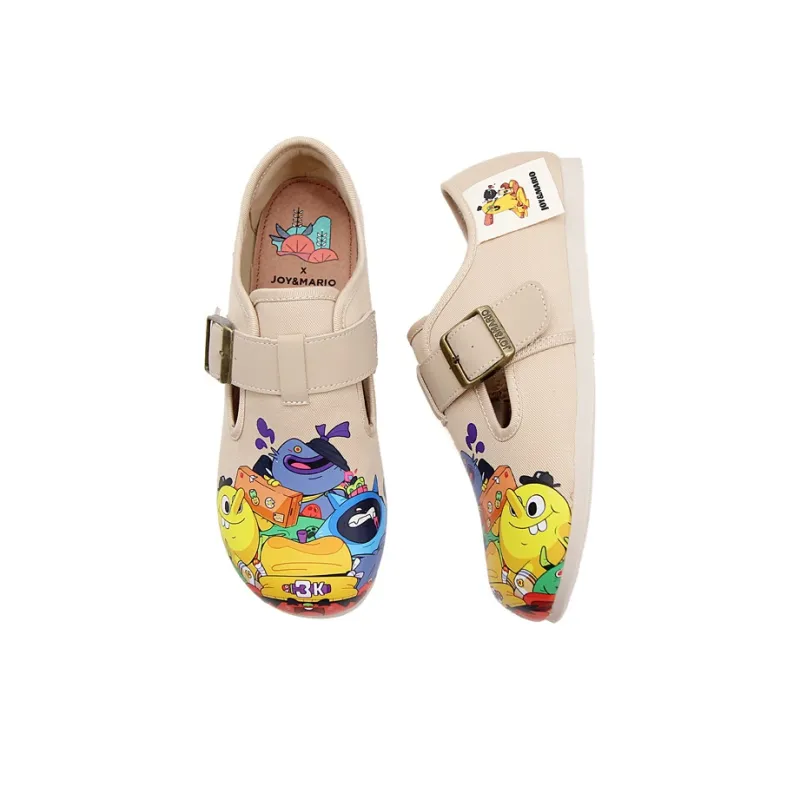 Joy&Mario Anti-Slip And Wear-Resistant Coverage Low-Top Casual Shoes Women's-5