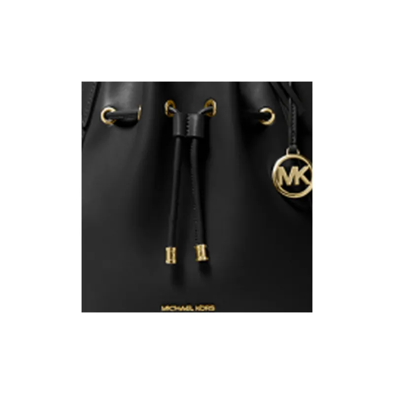 MICHAEL KORS Artificial Leather Tote Bag, Shopping Bag, Basket Bag, Bucket Bag, Handbag Tubas Women's Black-3